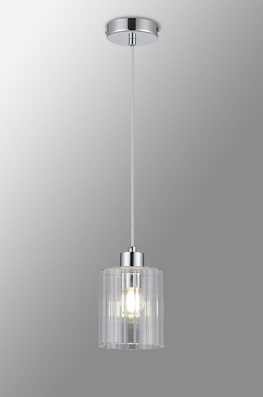 Luminosity Designs Ltd - Cleo 12cm Bathroom Pendant, 1 x E14, IP44, metal with Clear Glass - Luminosity Designs Ltd
