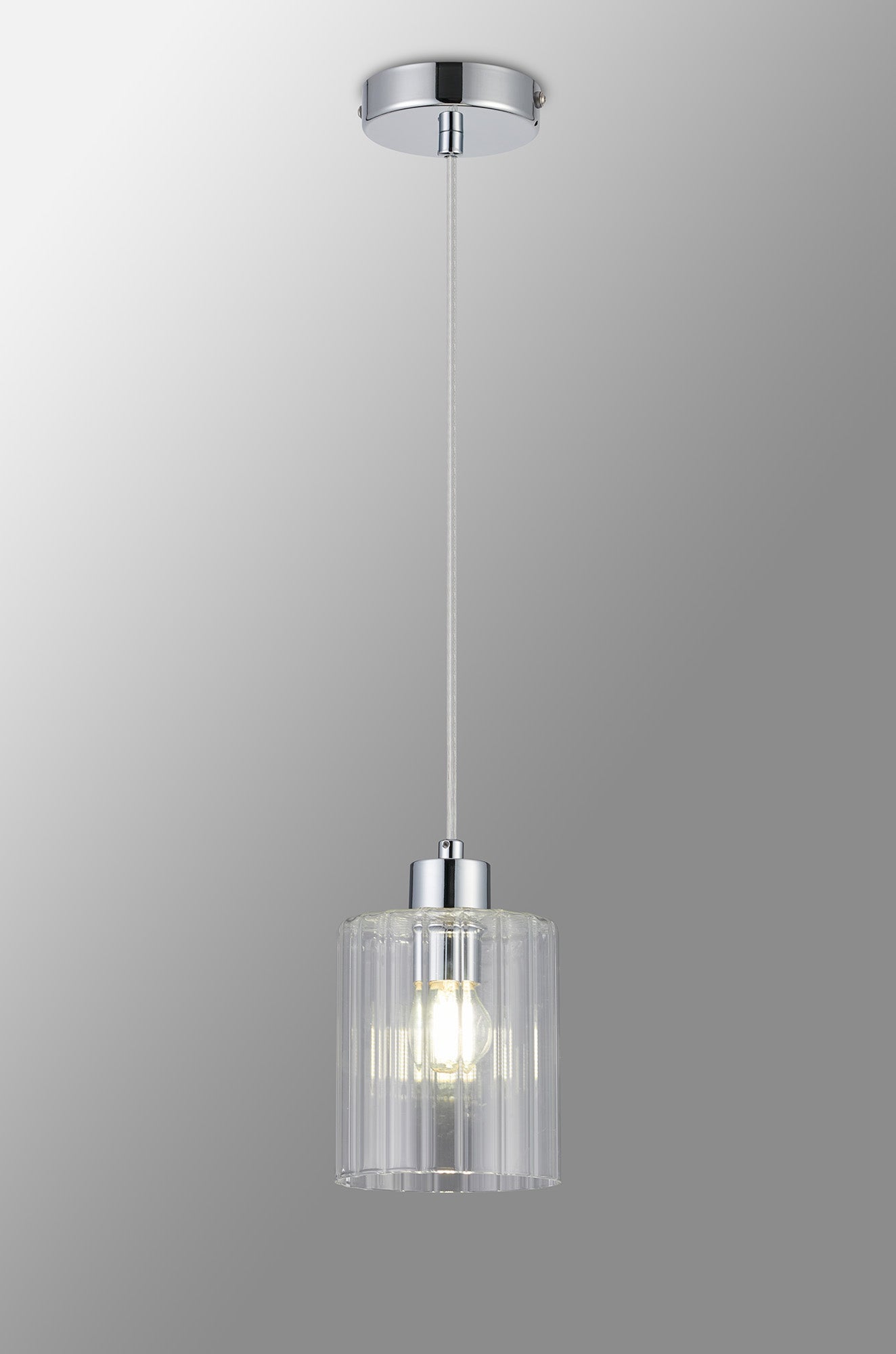 Luminosity Designs Ltd - Cleo 12cm Bathroom Pendant, 1 x E14, IP44, metal with Clear Glass - Luminosity Designs Ltd