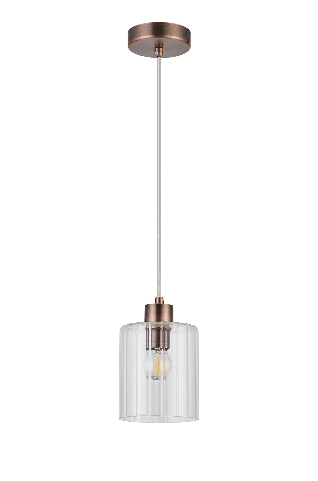 Luminosity Designs Ltd - Cleo 12cm Bathroom Pendant, 1 x E14, IP44, metal with Clear Glass - Luminosity Designs Ltd
