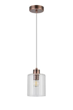 Luminosity Designs Ltd - Cleo 12cm Bathroom Pendant, 1 x E14, IP44, metal with Clear Glass - Luminosity Designs Ltd