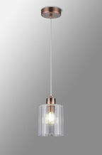 Luminosity Designs Ltd - Cleo 12cm Bathroom Pendant, 1 x E14, IP44, metal with Clear Glass - Luminosity Designs Ltd