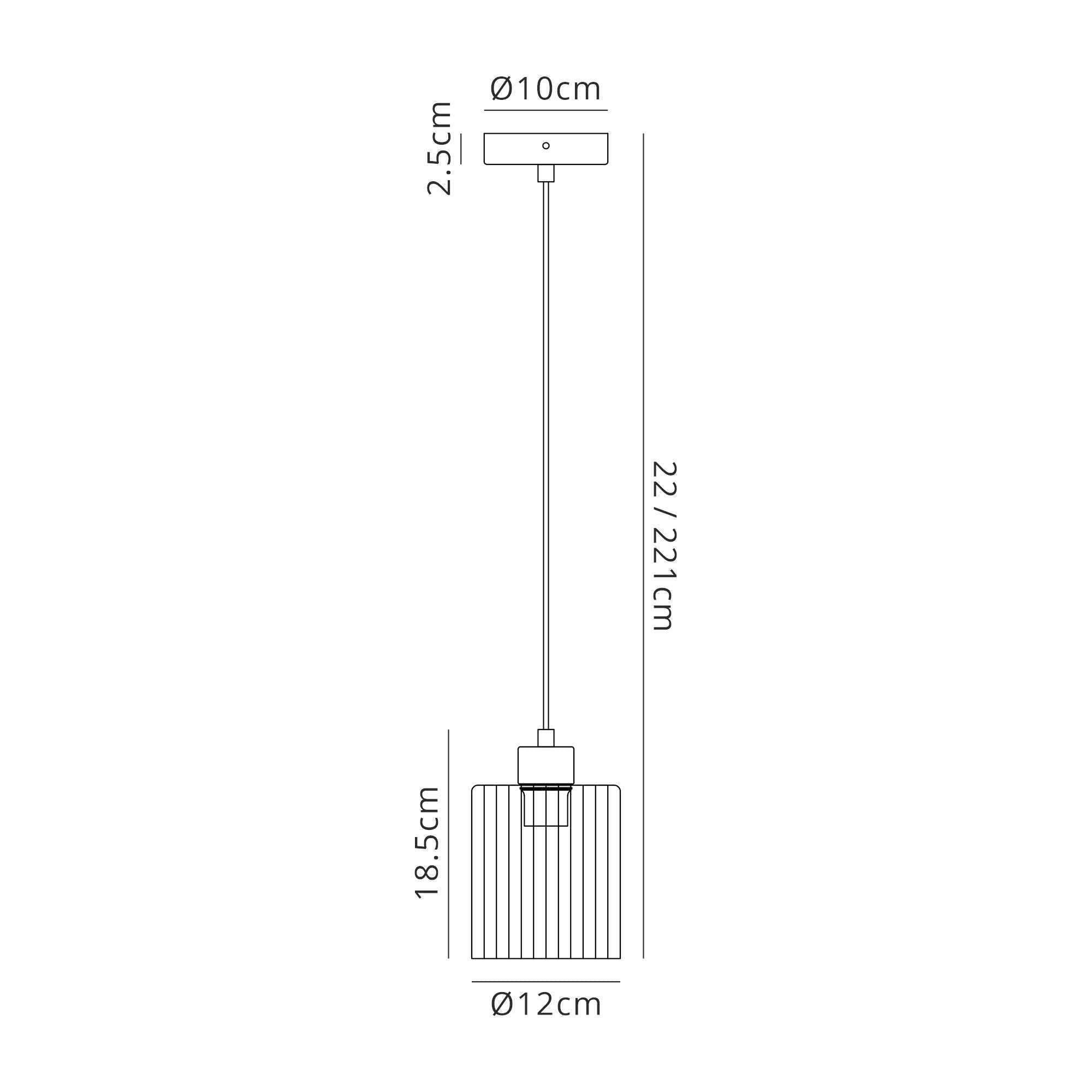 Luminosity Designs Ltd - Cleo 12cm Bathroom Pendant, 1 x E14, IP44, metal with Clear Glass - Luminosity Designs Ltd