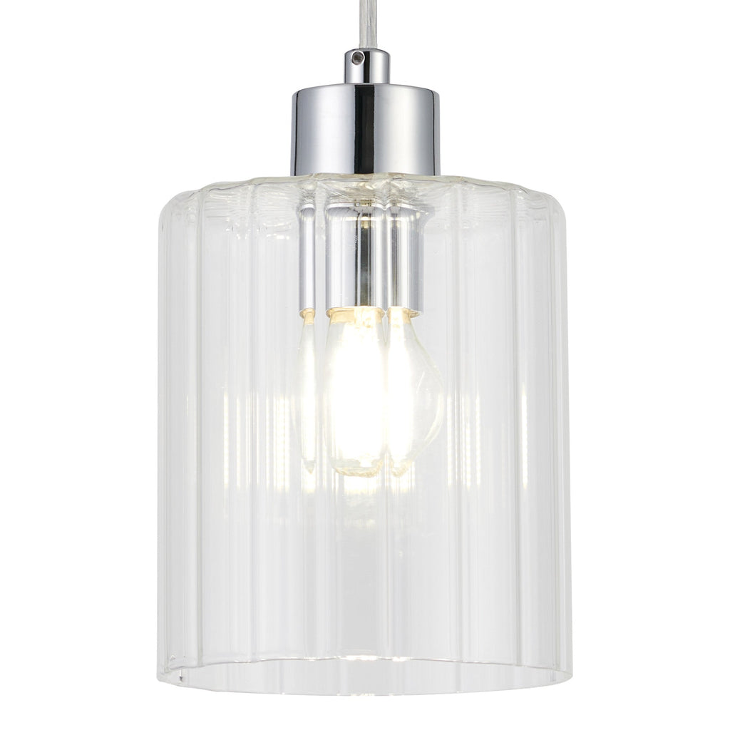 Luminosity Designs Ltd - Cleo 12cm Bathroom Pendant, 1 x E14, IP44, metal with Clear Glass - Luminosity Designs Ltd