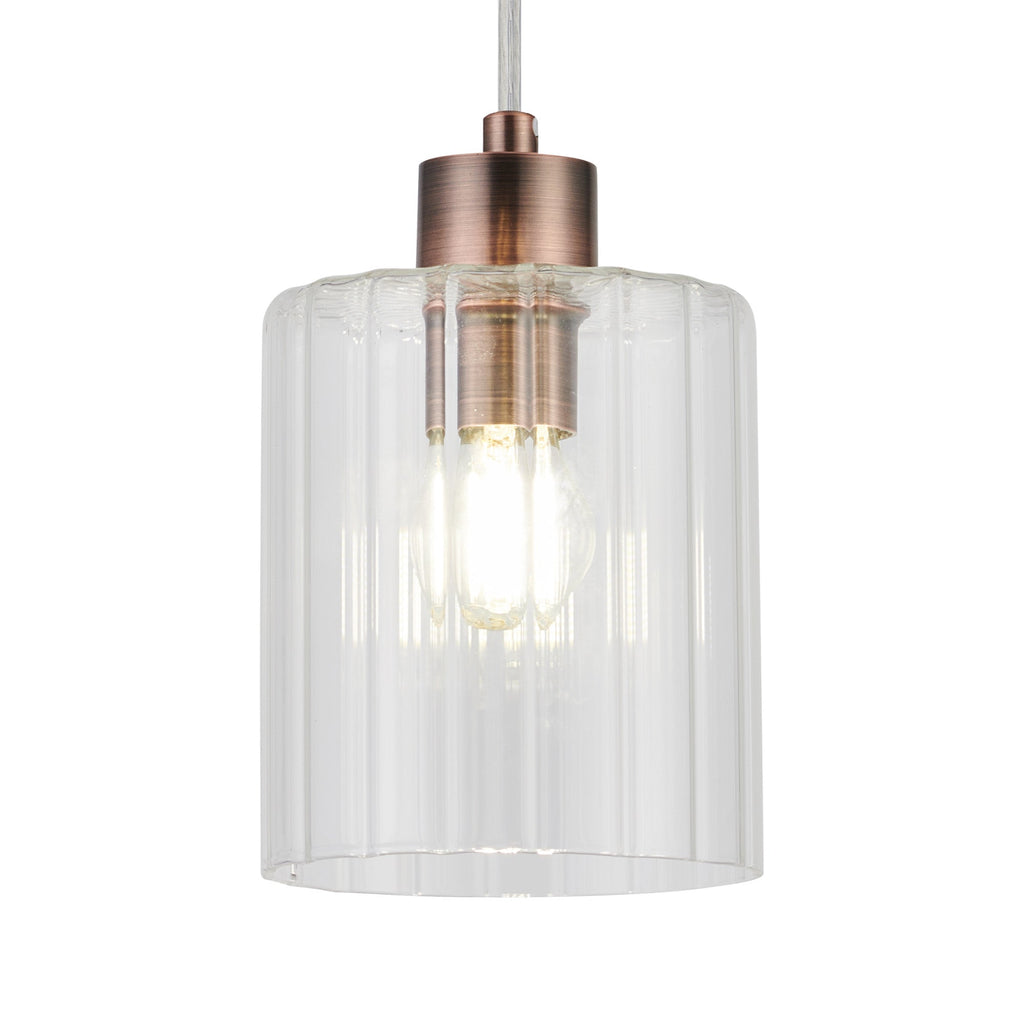 Luminosity Designs Ltd - Cleo 12cm Bathroom Pendant, 1 x E14, IP44, metal with Clear Glass - Luminosity Designs Ltd