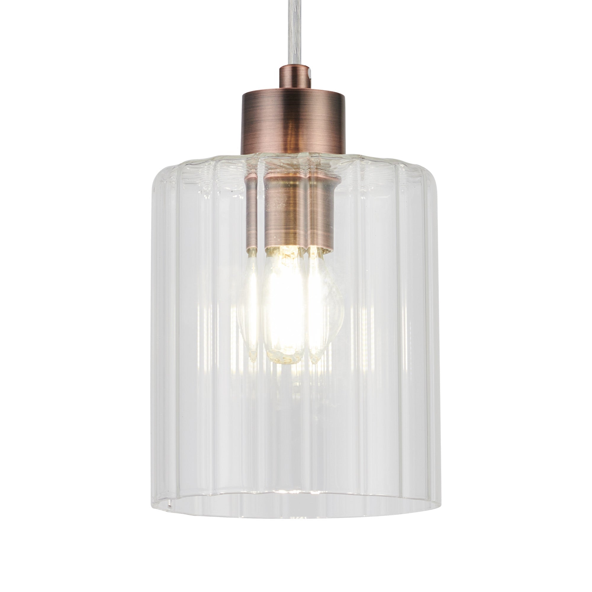 Luminosity Designs Ltd - Cleo 12cm Bathroom Pendant, 1 x E14, IP44, metal with Clear Glass - Luminosity Designs Ltd