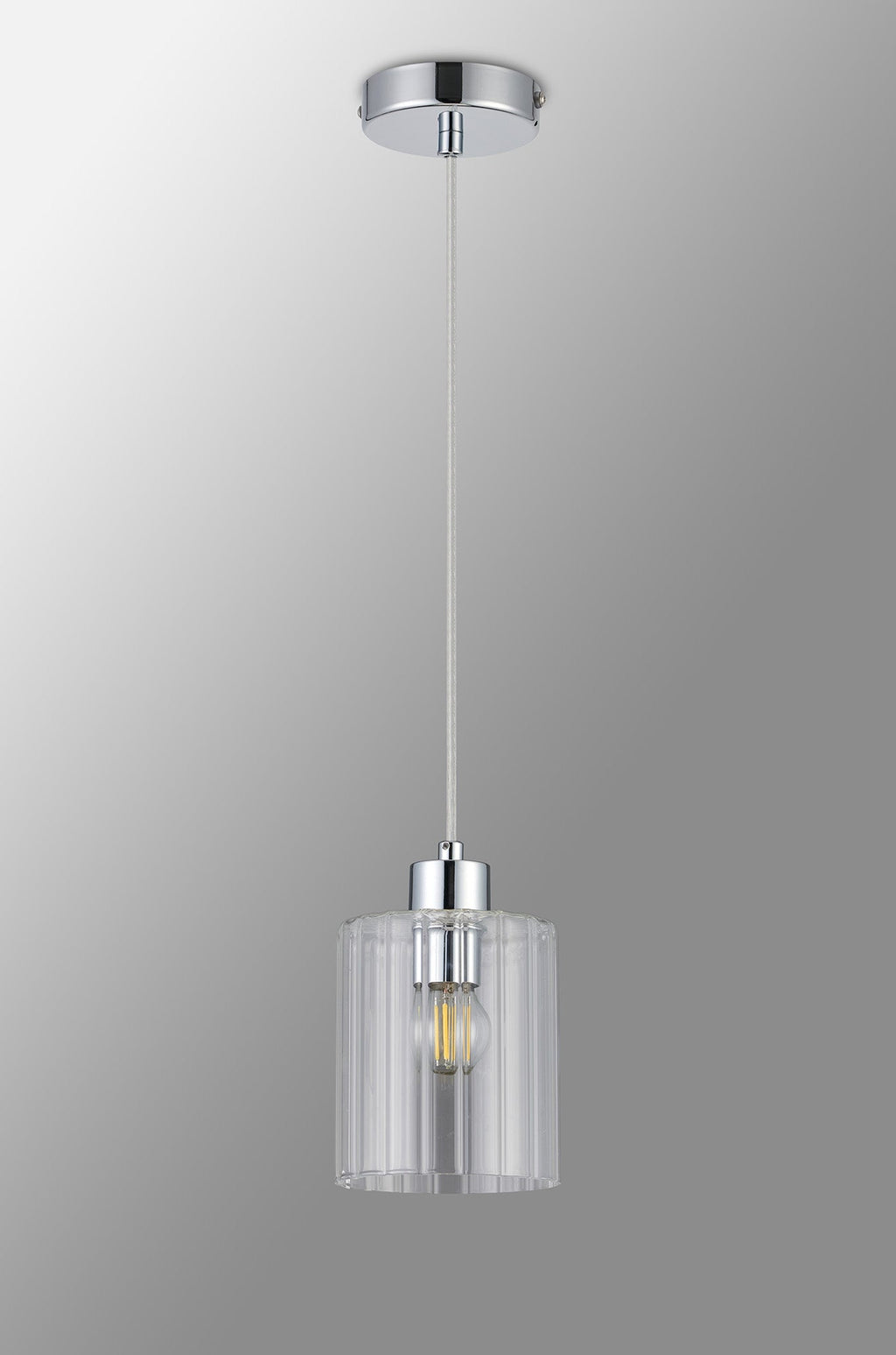 Luminosity Designs Ltd - Cleo 12cm Bathroom Pendant, 1 x E14, IP44, metal with Clear Glass - Luminosity Designs Ltd