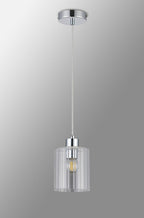 Luminosity Designs Ltd - Cleo 12cm Bathroom Pendant, 1 x E14, IP44, metal with Clear Glass - Luminosity Designs Ltd