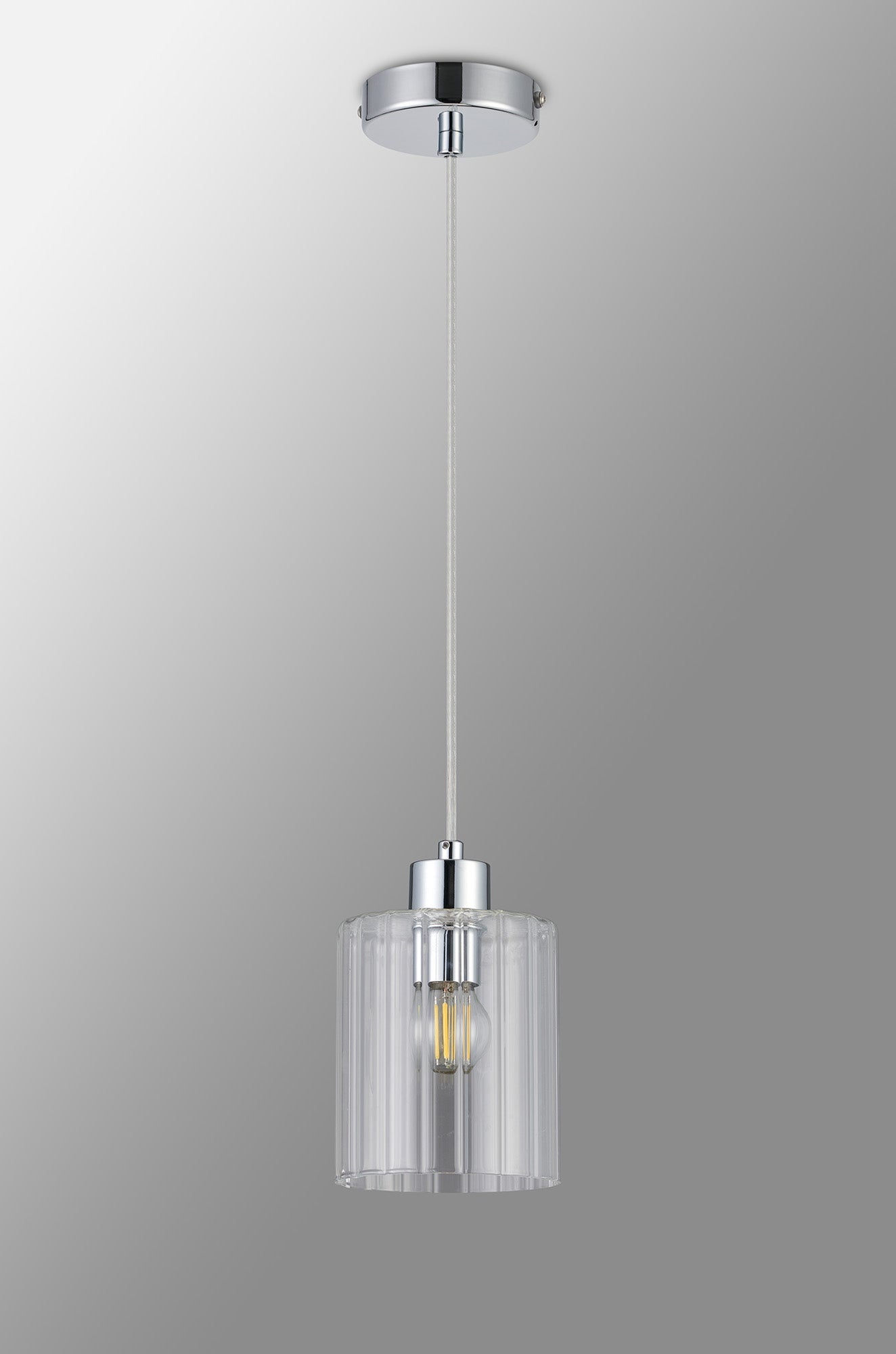 Luminosity Designs Ltd - Cleo 12cm Bathroom Pendant, 1 x E14, IP44, metal with Clear Glass - Luminosity Designs Ltd