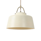 Oaks Lighting - Clermont Industrial Farmhouse Style Pendant in Contrasting Colours (Oaks 2401/1 P) - Luminosity Designs Ltd