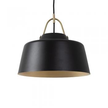 Oaks Lighting - Clermont Industrial Farmhouse Style Pendant in Contrasting Colours (Oaks 2401/1 P) - Luminosity Designs Ltd