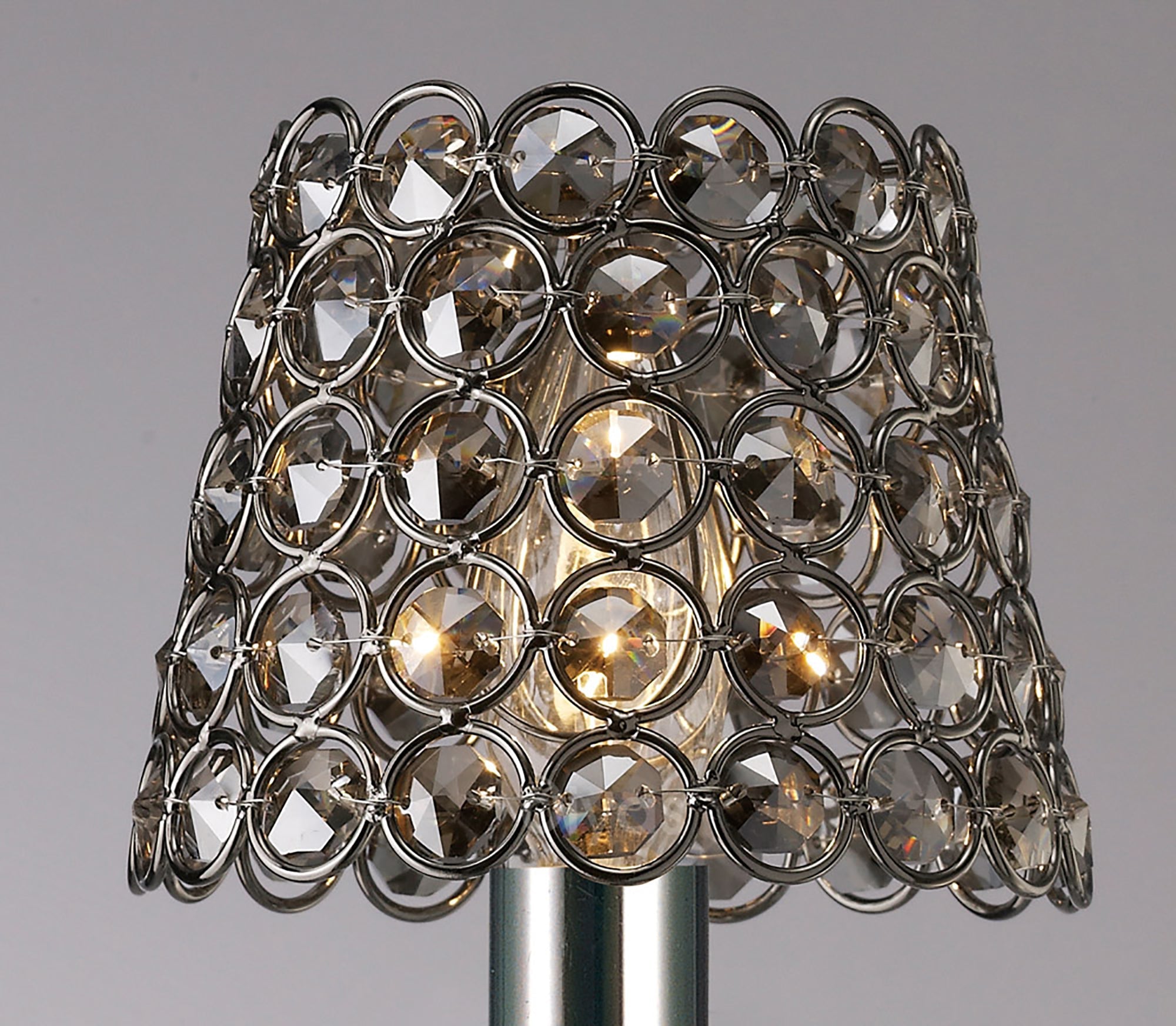 Diyas - Clip On Crystal Ring Shade - Luminosity Designs Ltd