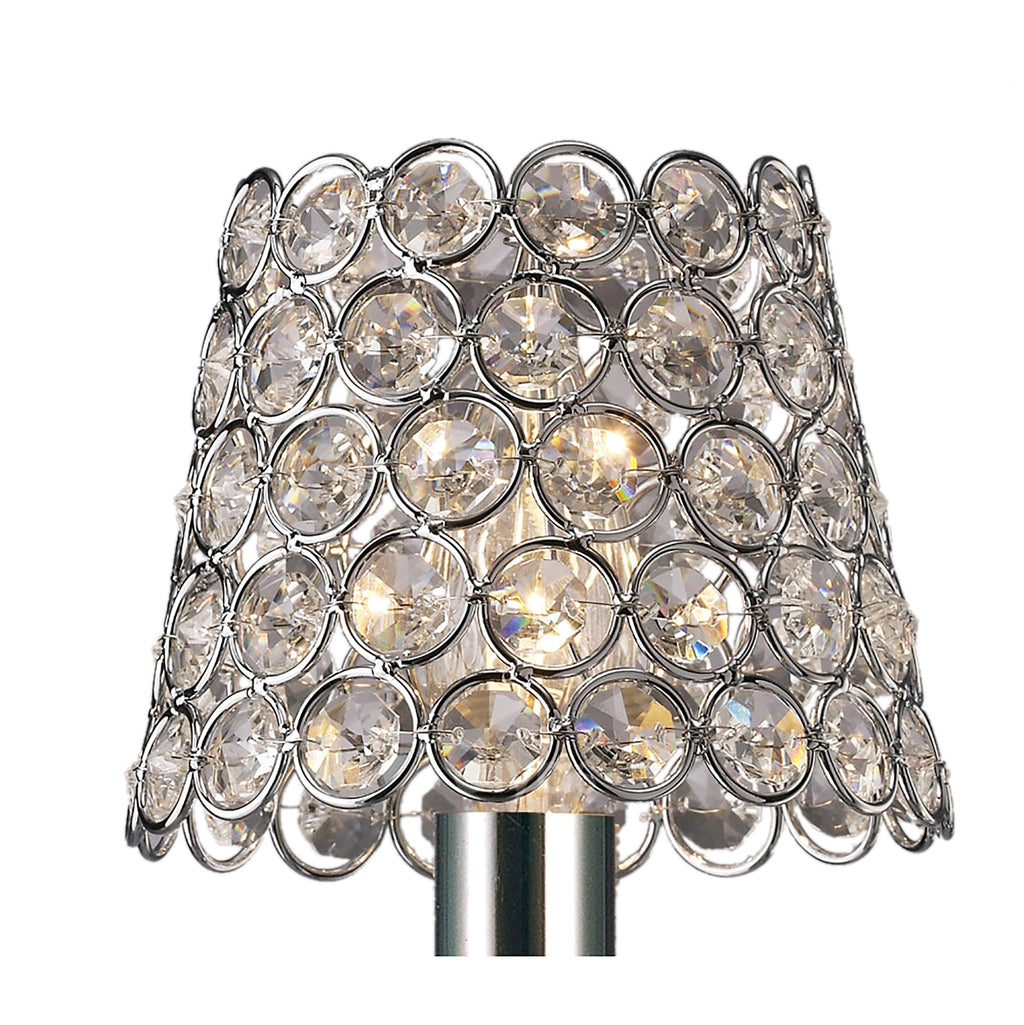 Diyas - Clip On Crystal Ring Shade - Luminosity Designs Ltd
