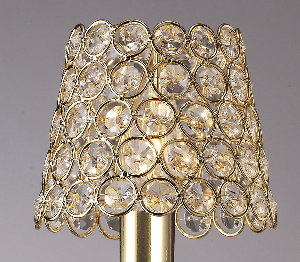 Diyas - Clip On Crystal Ring Shade - Luminosity Designs Ltd