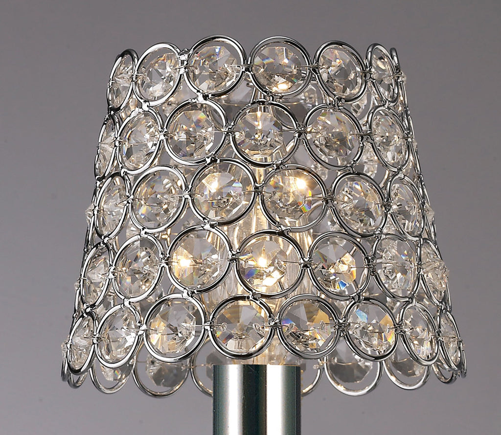Diyas - Clip On Crystal Ring Shade - Luminosity Designs Ltd