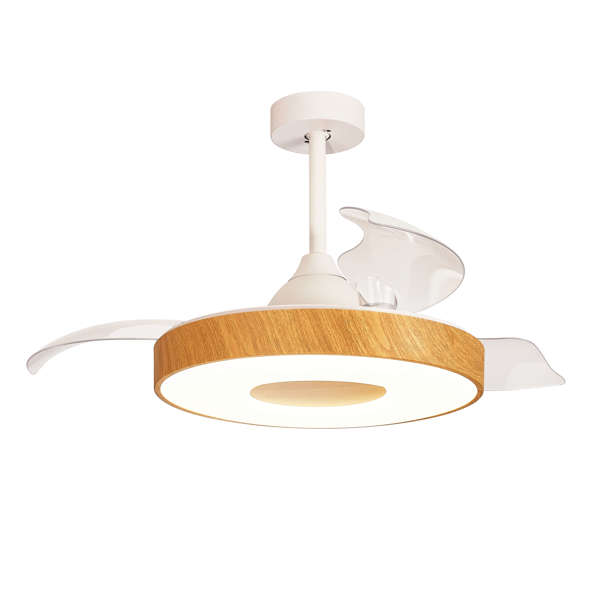 Mantra - Coin Mini LED Dimmable Ceiling Light With Built - In Fan - Remote Control - Luminosity Designs Ltd
