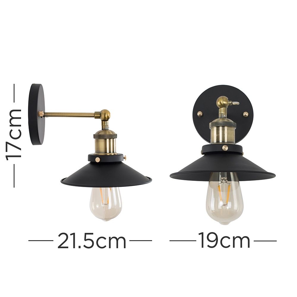 lse - Colonel Steampunk Industrial Wall Light - Luminosity Designs Ltd
