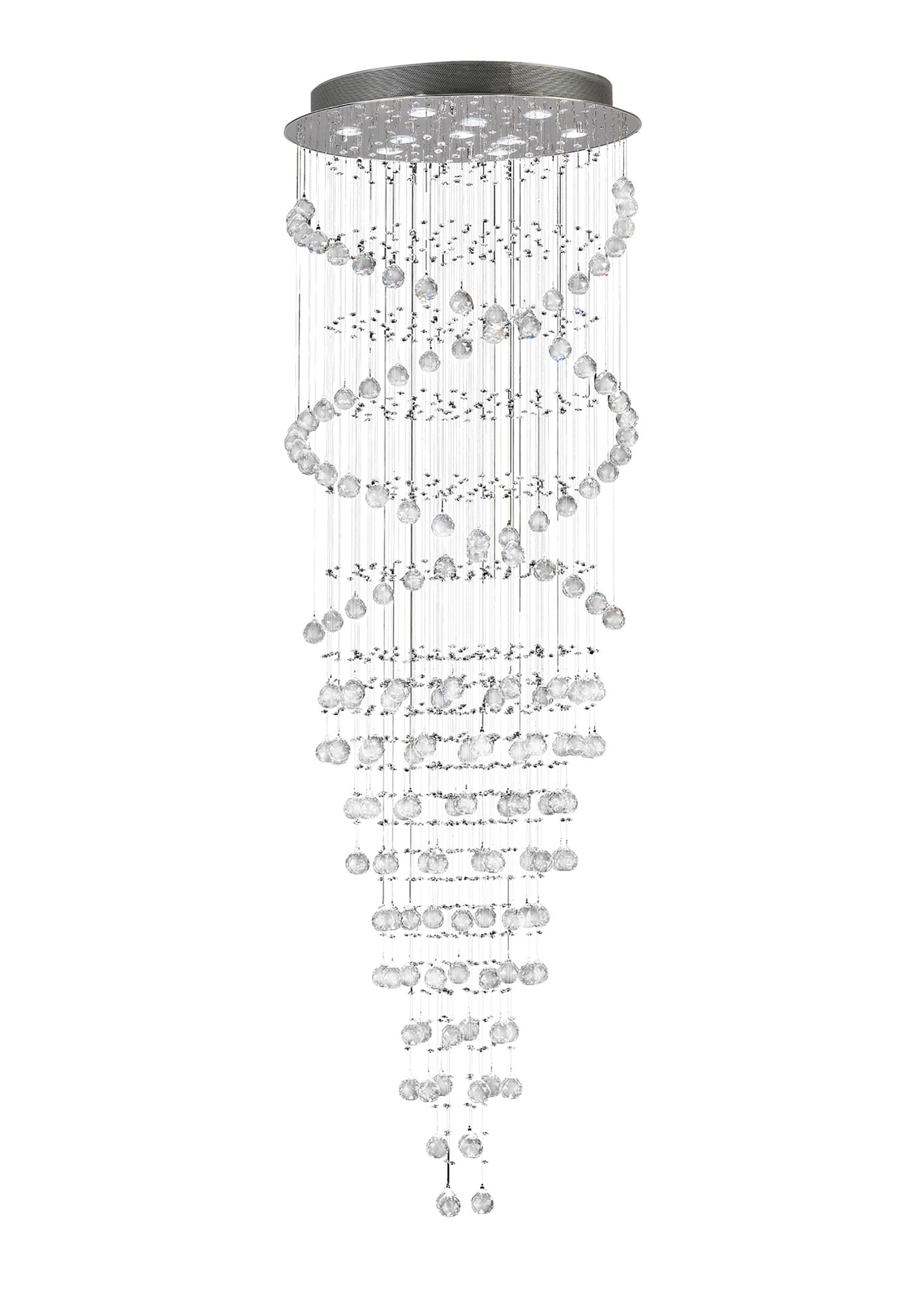 Diyas - Colorado 10 Light Corkscrew Chandelier - Luminosity Designs Ltd