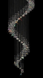 Diyas - Colorado 12 Light Multi Spiral Chandelier - Luminosity Designs Ltd