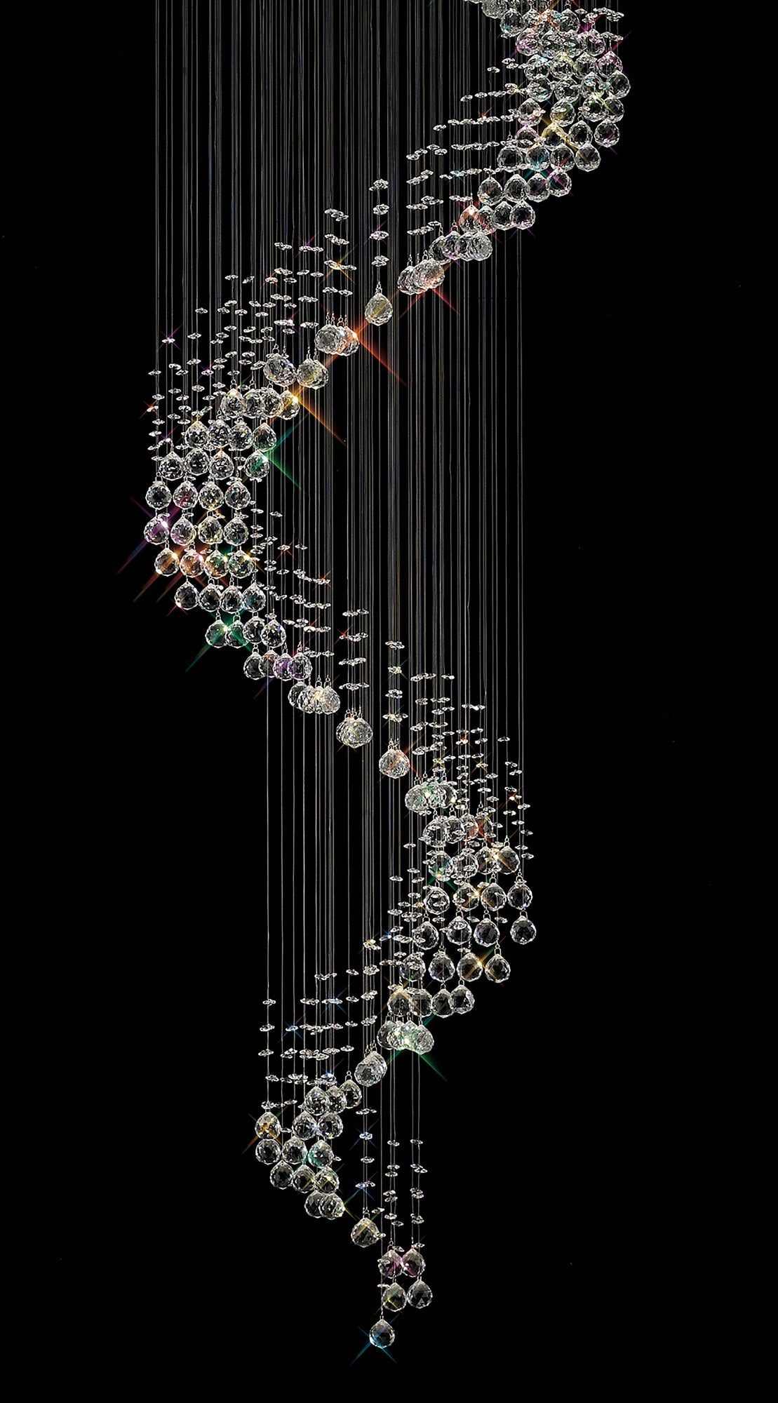 Diyas - Colorado 12 Light Multi Spiral Chandelier - Luminosity Designs Ltd