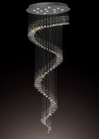 Diyas - Colorado 12 Light Multi Spiral Chandelier - Luminosity Designs Ltd