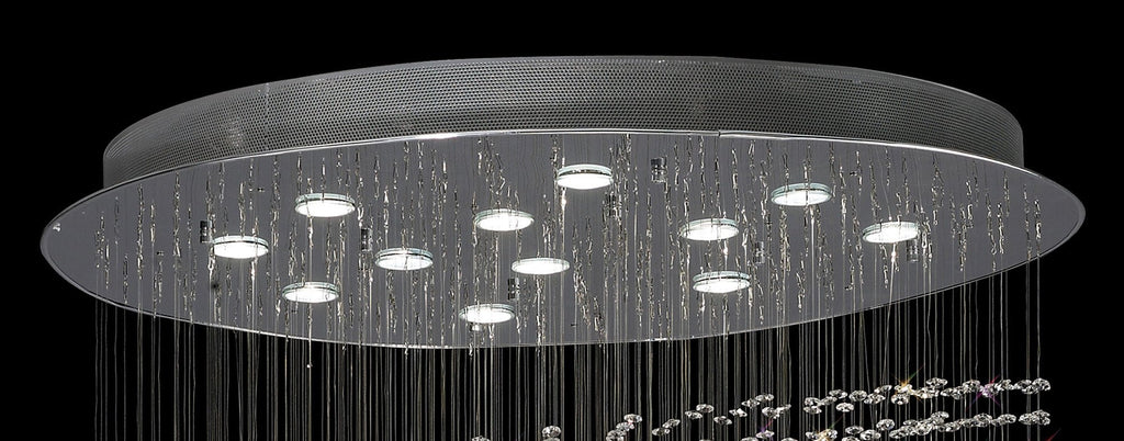 Diyas - Colorado 12 Light Multi Spiral Chandelier - Luminosity Designs Ltd