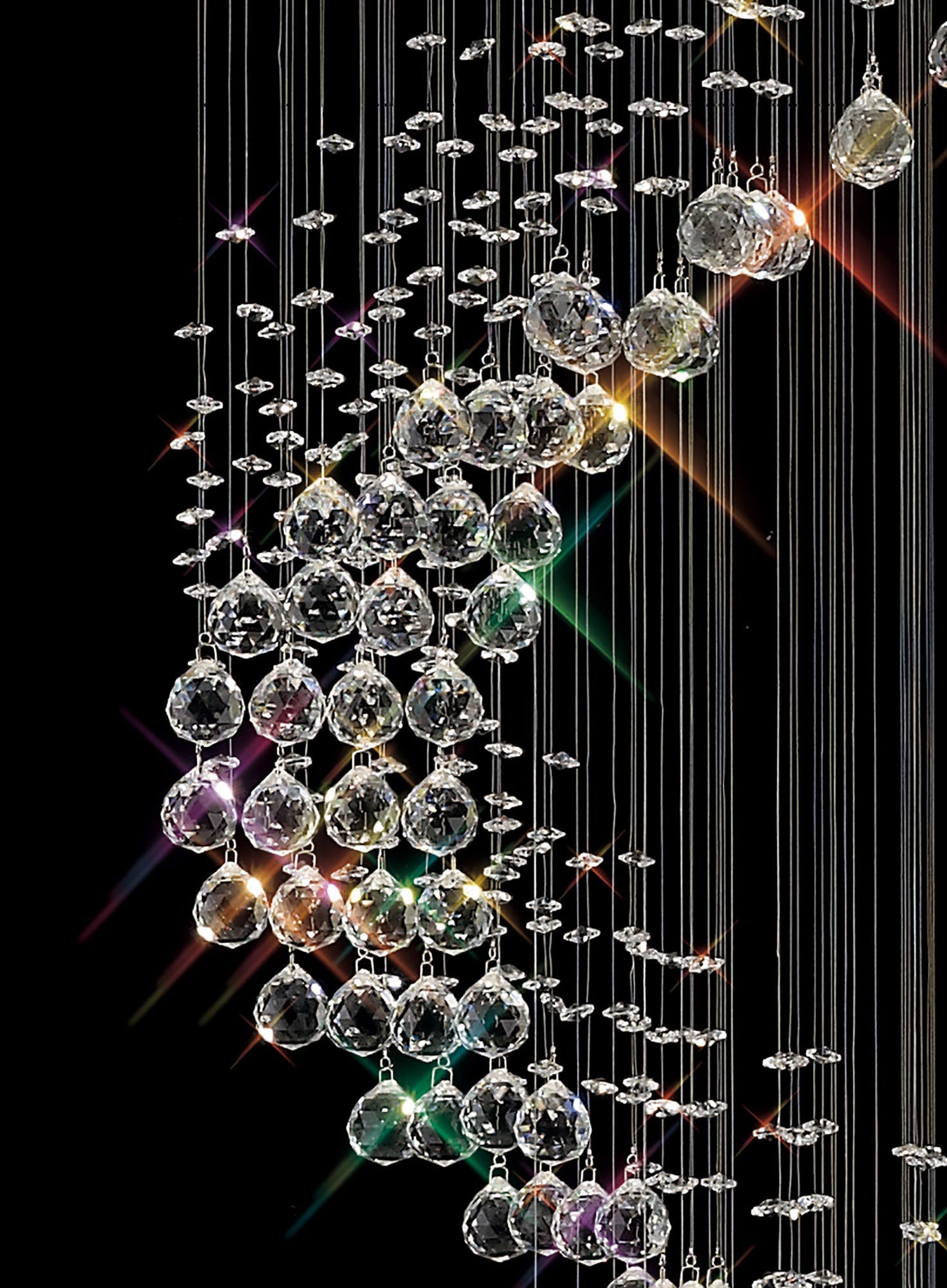 Diyas - Colorado 12 Light Multi Spiral Chandelier - Luminosity Designs Ltd