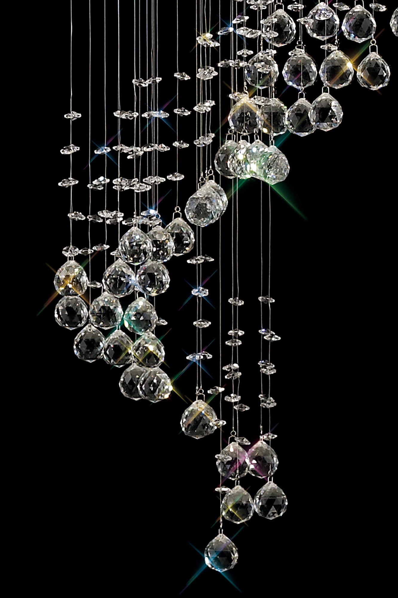 Diyas - Colorado 12 Light Multi Spiral Chandelier - Luminosity Designs Ltd