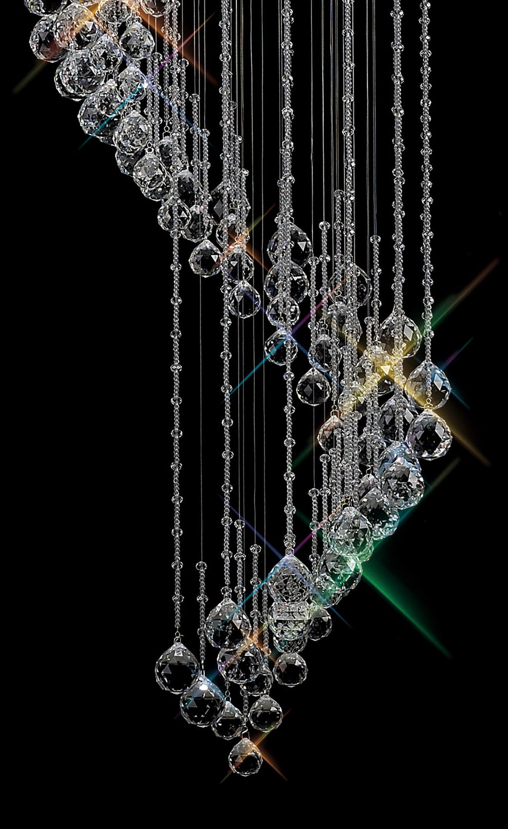 Diyas - Colorado 24 Light Multi - Spiral Chandelier - Luminosity Designs Ltd