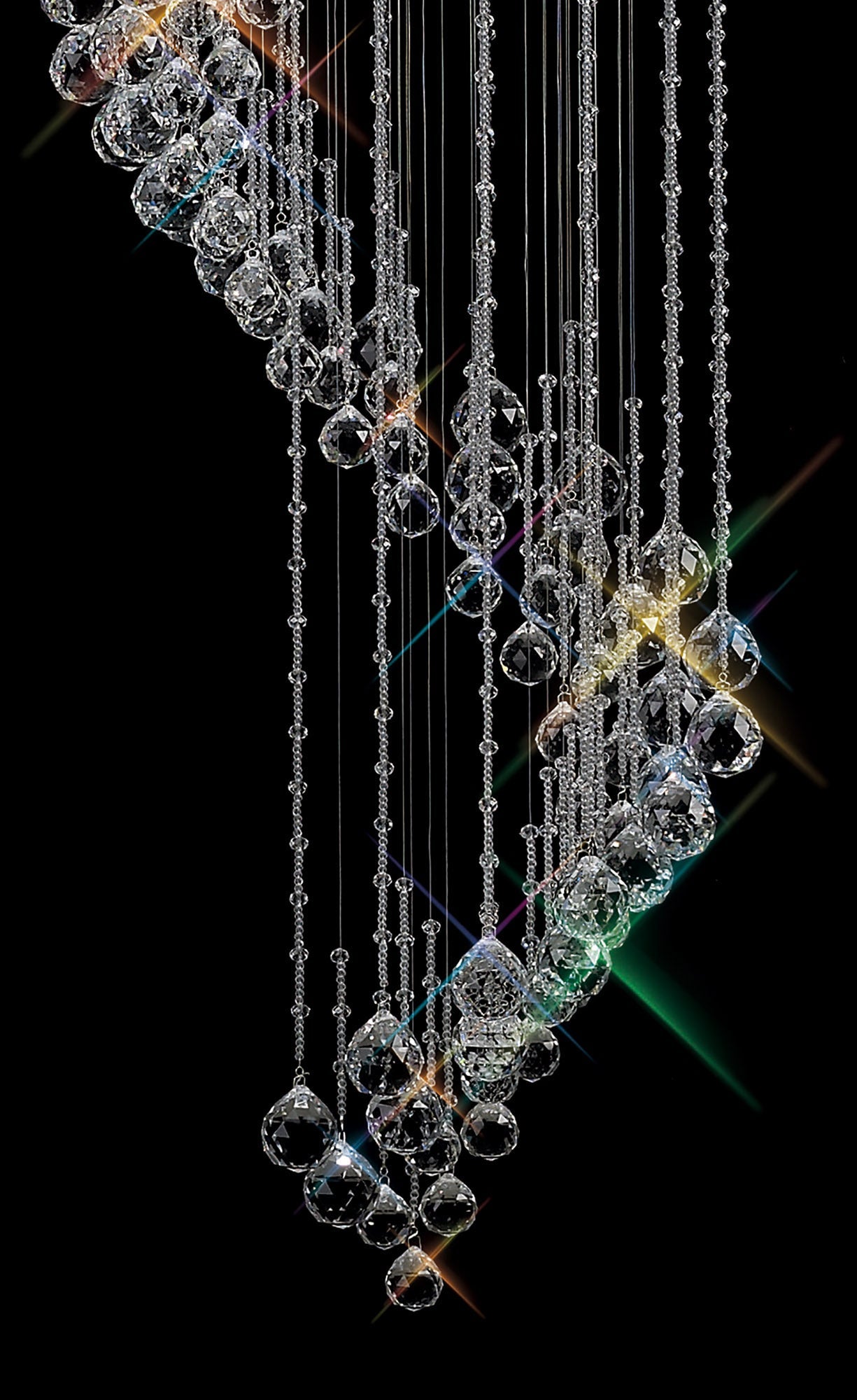 Diyas - Colorado 24 Light Multi - Spiral Chandelier - Luminosity Designs Ltd