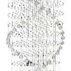 Diyas - Colorado 2m Pendant Corkscrew Chandelier - Luminosity Designs Ltd