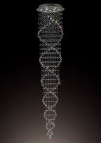 Diyas - Colorado 3m Pendant Tall Corkscrew Chandelier - Luminosity Designs Ltd