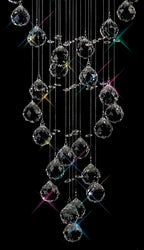 Diyas - Colorado 3m Pendant Tall Corkscrew Chandelier - Luminosity Designs Ltd