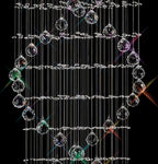 Diyas - Colorado 3m Pendant Tall Corkscrew Chandelier - Luminosity Designs Ltd