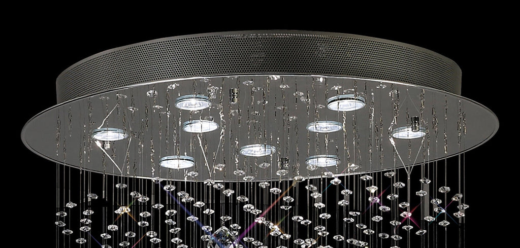 Diyas - Colorado 3m Pendant Tall Corkscrew Chandelier - Luminosity Designs Ltd