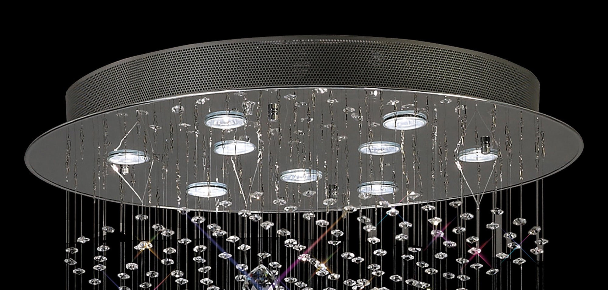 Diyas - Colorado 3m Pendant Tall Corkscrew Chandelier - Luminosity Designs Ltd