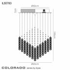 Diyas - Colorado 7 Light Diamond Chandelier - Luminosity Designs Ltd