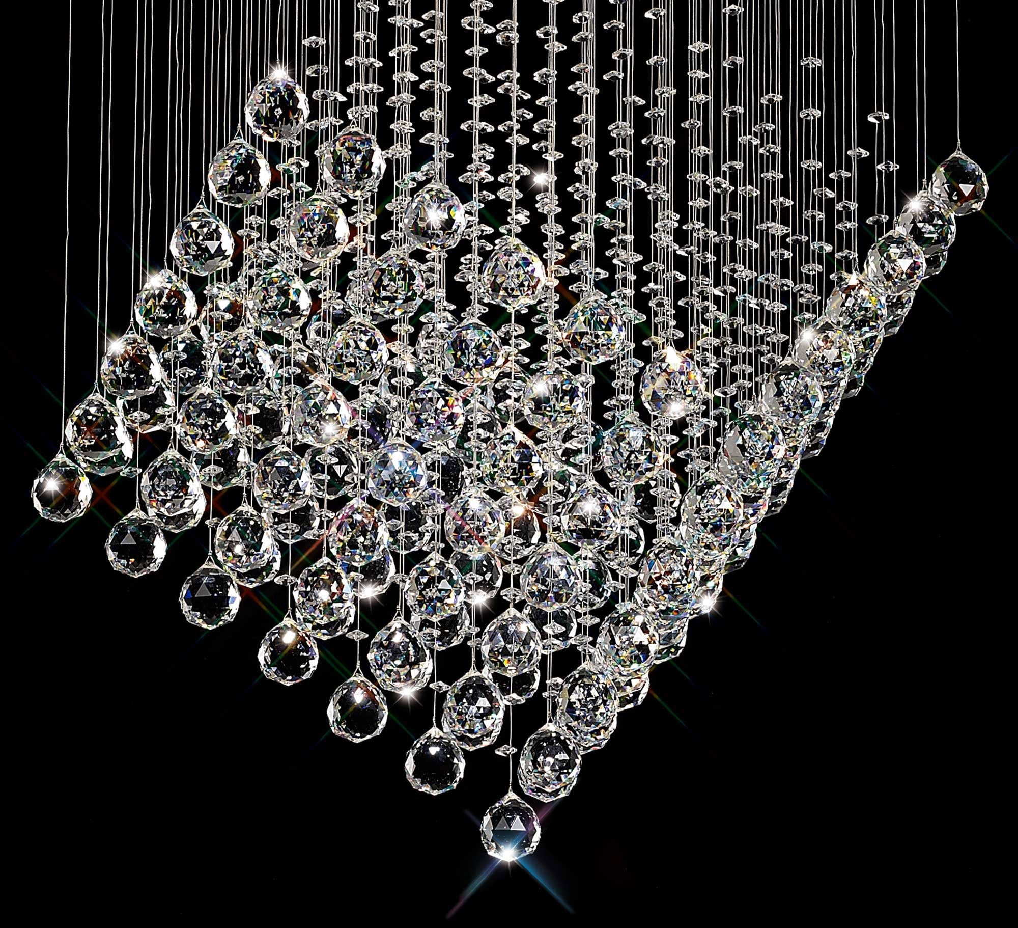 Diyas - Colorado 7 Light Diamond Chandelier - Luminosity Designs Ltd