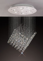 Diyas - Colorado 7 Light Diamond Chandelier - Luminosity Designs Ltd