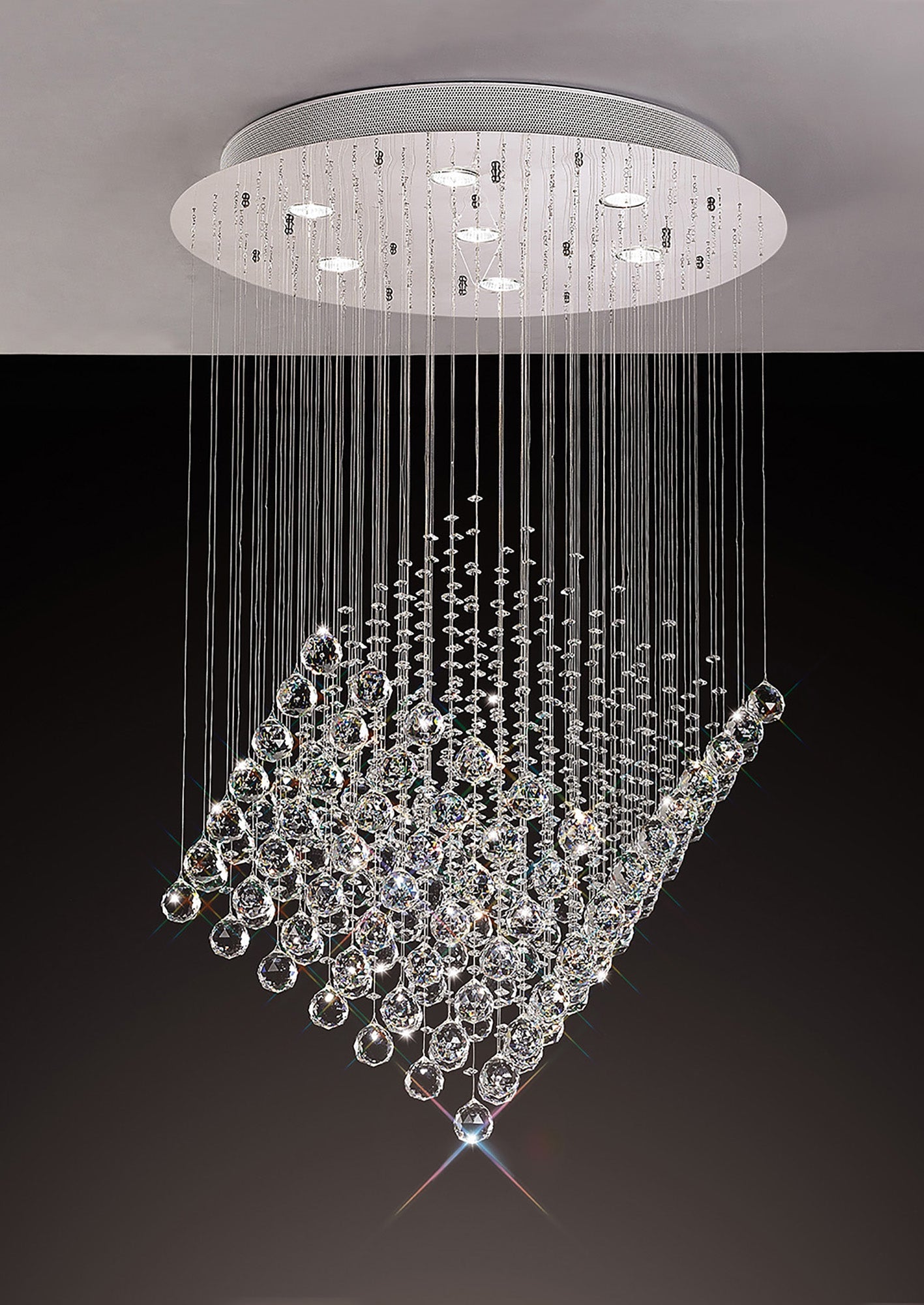 Diyas - Colorado 7 Light Diamond Chandelier - Luminosity Designs Ltd