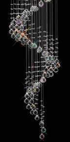 Diyas - Colorado 9 Light Multi Spiral Chandelier - Luminosity Designs Ltd