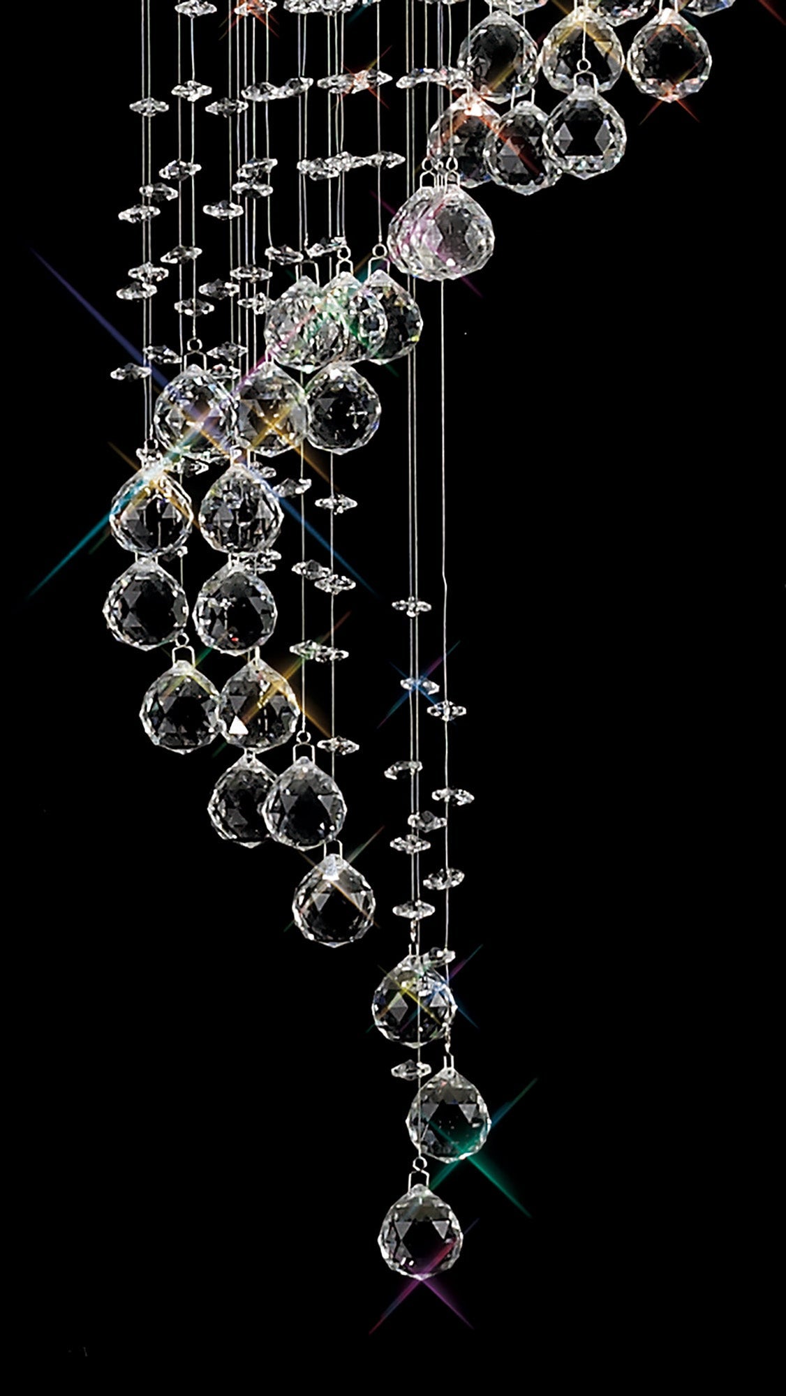 Diyas - Colorado 9 Light Multi Spiral Chandelier - Luminosity Designs Ltd