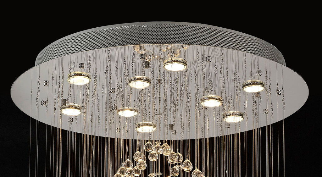 Diyas - Colorado 9 Light Oval Pendant - Luminosity Designs Ltd