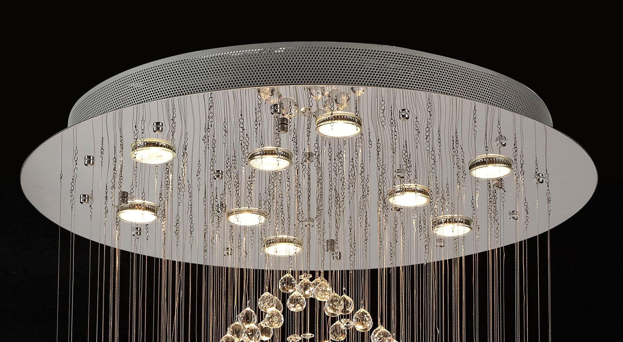 Diyas - Colorado 9 Light Oval Pendant - Luminosity Designs Ltd