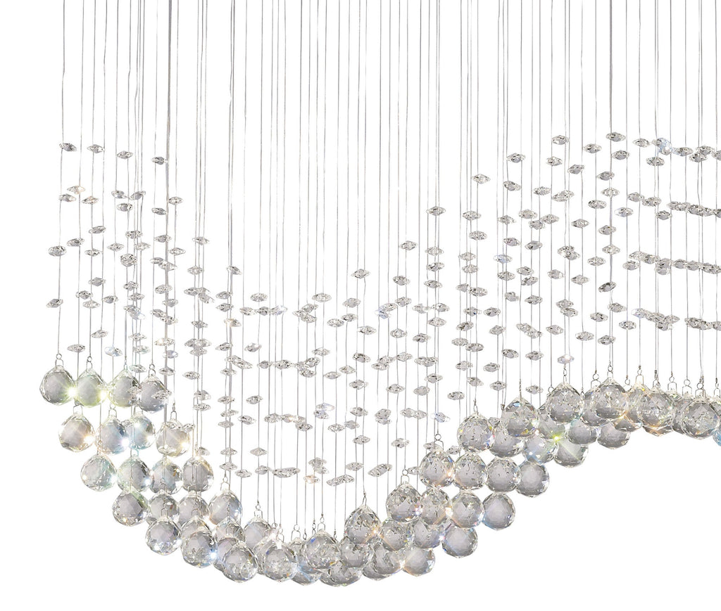 Diyas - Colorado Large Rectangular Chandelier Bar - Luminosity Designs Ltd