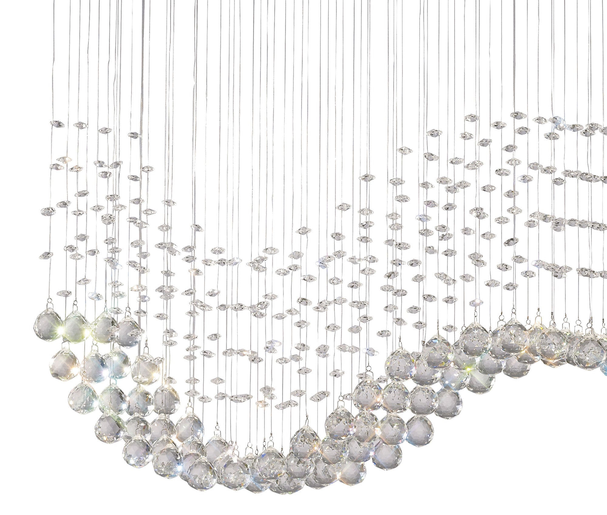 Diyas - Colorado Large Rectangular Chandelier Bar - Luminosity Designs Ltd