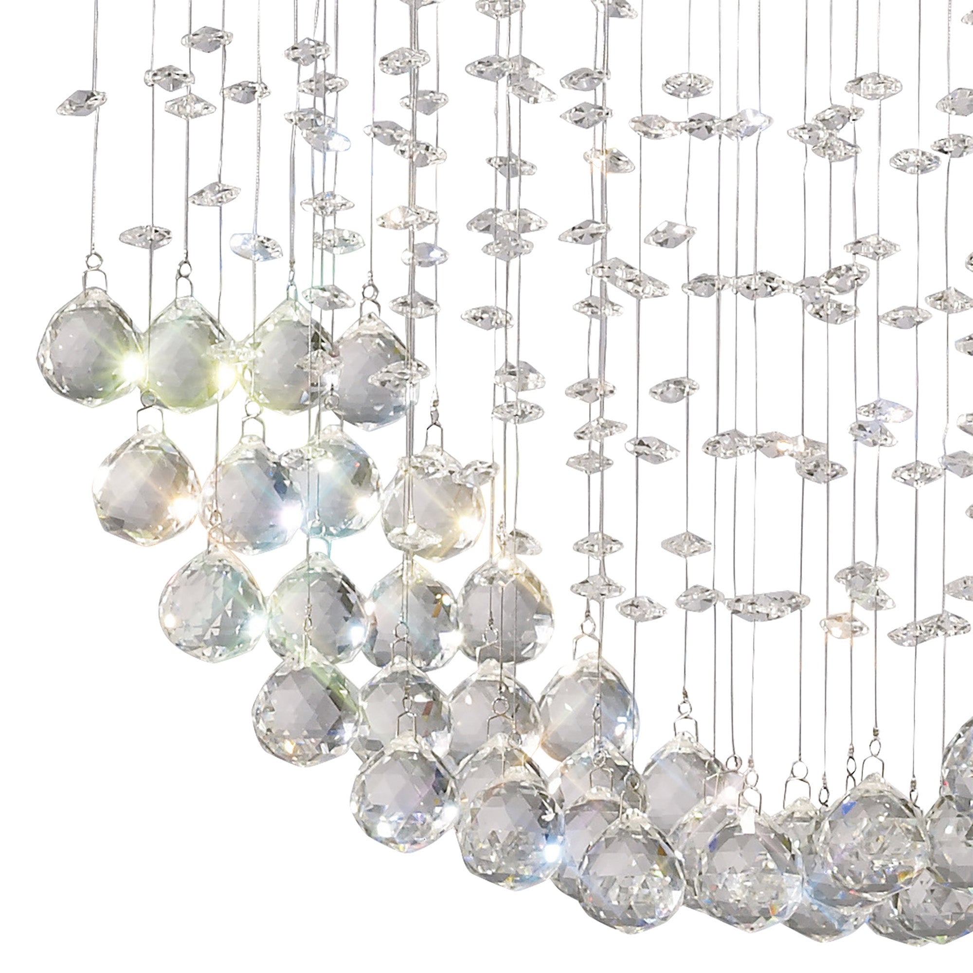 Diyas - Colorado Large Rectangular Chandelier Bar - Luminosity Designs Ltd