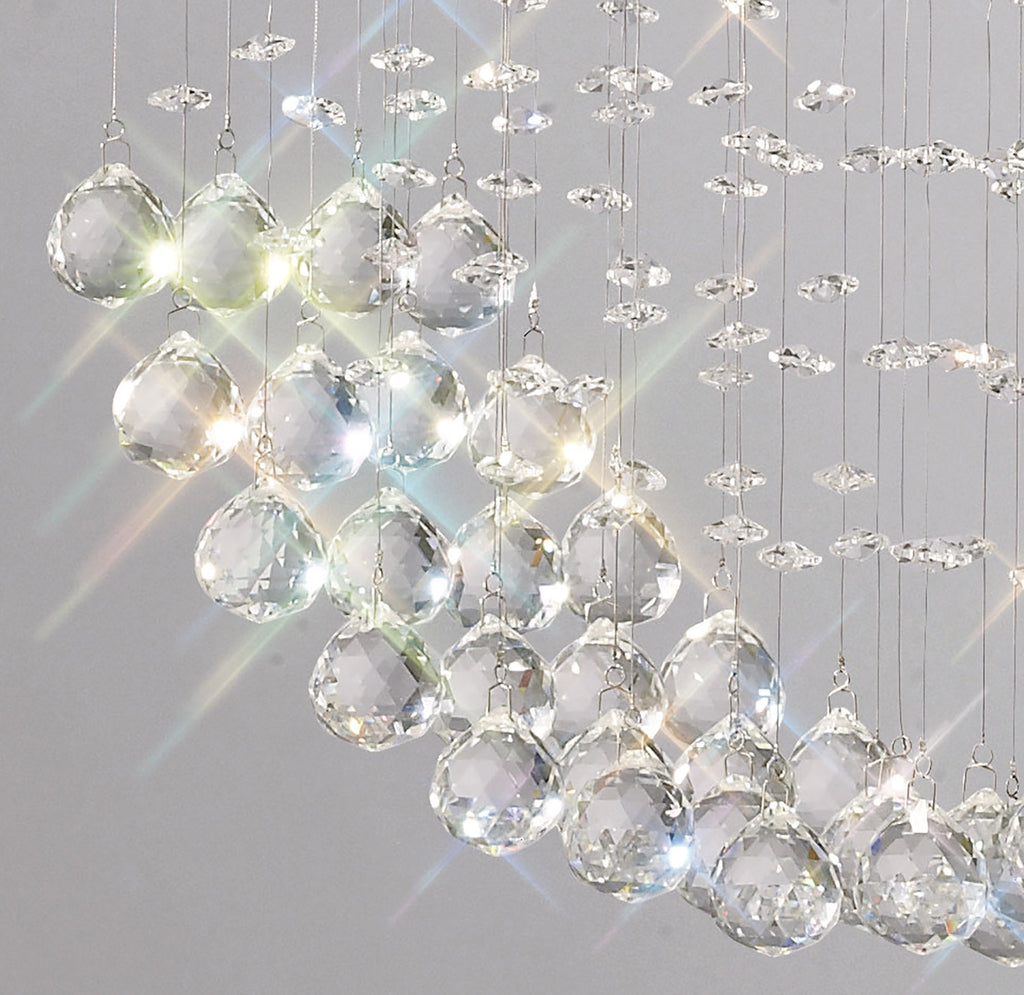 Diyas - Colorado Large Rectangular Chandelier Bar - Luminosity Designs Ltd