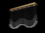 Diyas - Colorado Large Rectangular Chandelier Bar - Luminosity Designs Ltd