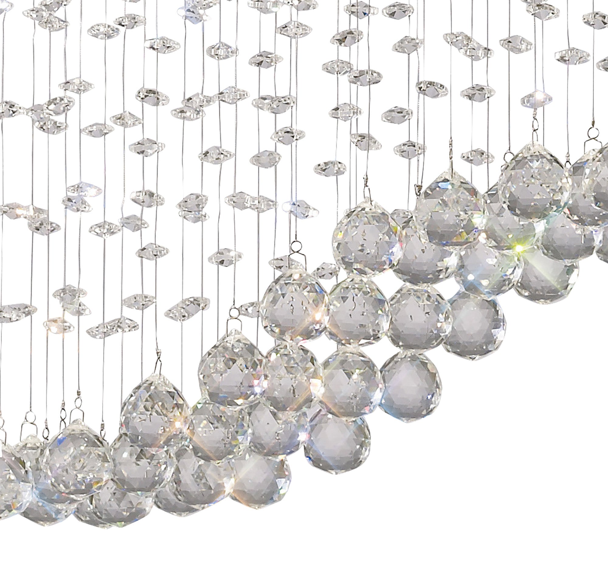 Diyas - Colorado Large Rectangular Chandelier Bar - Luminosity Designs Ltd