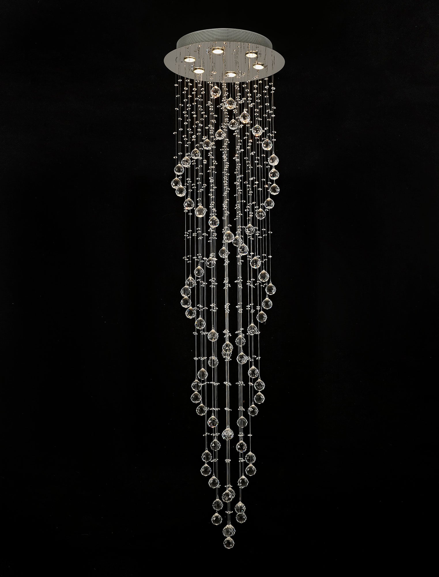 Diyas - Colorado Small Ceiling Spiral Chandelier - Luminosity Designs Ltd